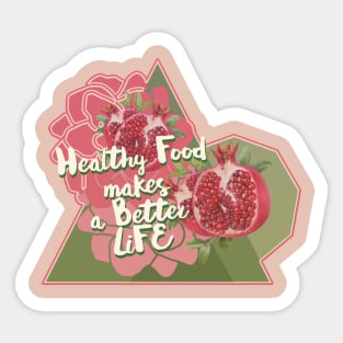 Healthy living Sticker